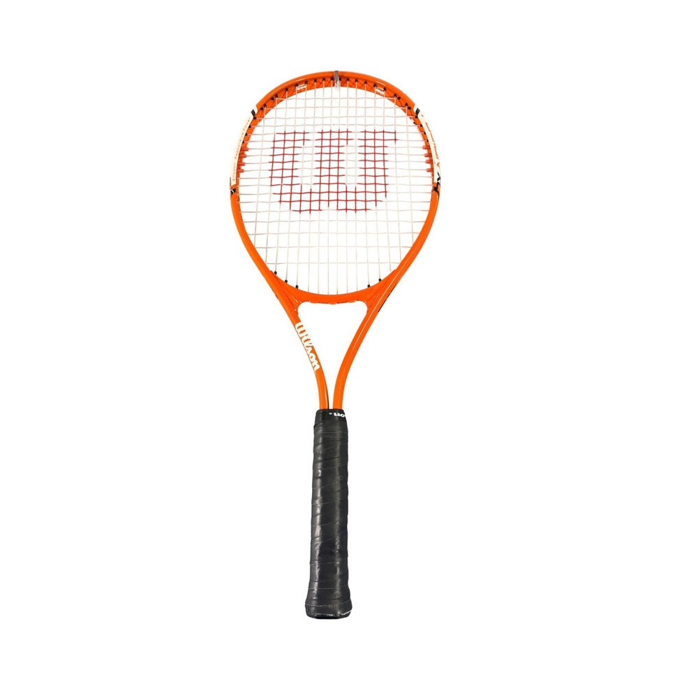Wilson Fusion XL V-Matrix Tennis Racquet Orange White 4 3/8 Grip Tactical Alloy